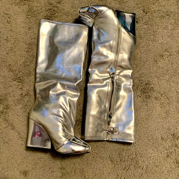 Chrome metallic boots - Picture 1 of 7